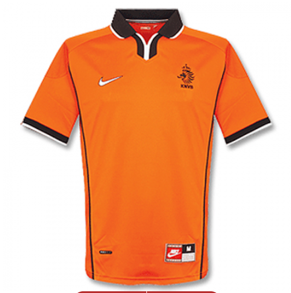 Netherlands Retro Jersey Home World Cup 1998