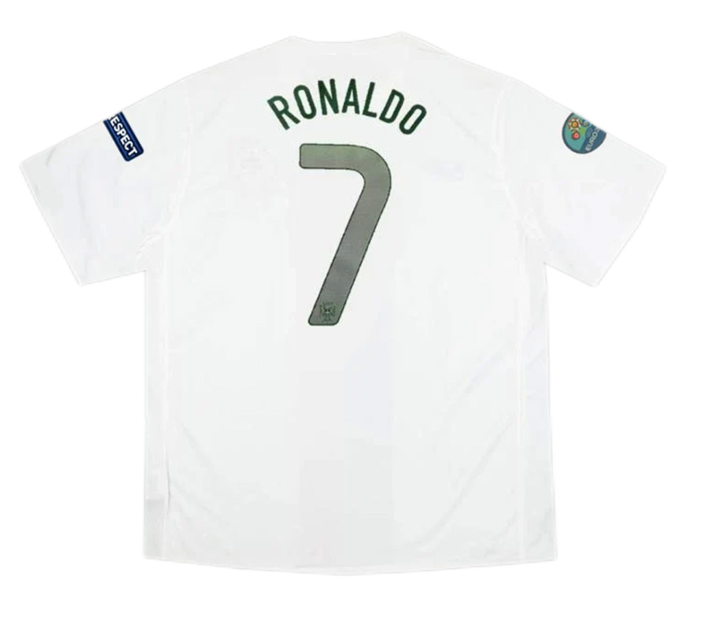 Portugal Ronaldo #7 Retro Jersey Away Euro Cup 2012