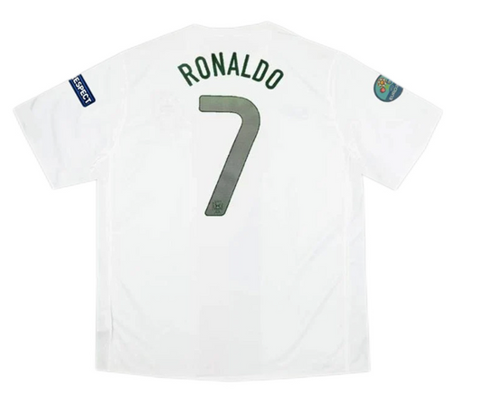 Portugal Ronaldo #7 Retro Jersey Away Euro Cup 2012