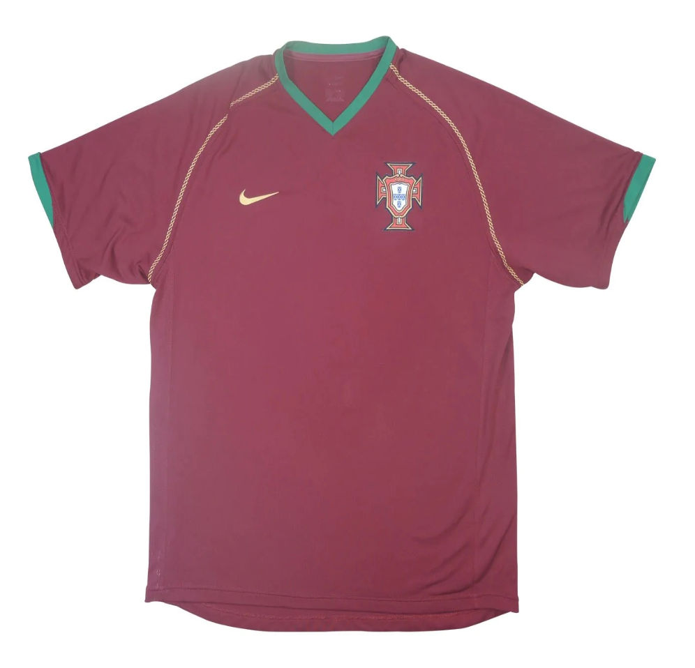 Portugal Retro Home Jersey World Cup 2006