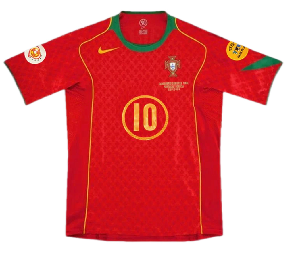 Portugal Rui Costa #10 Retro Jersey Home Replica Euro Cup 2004