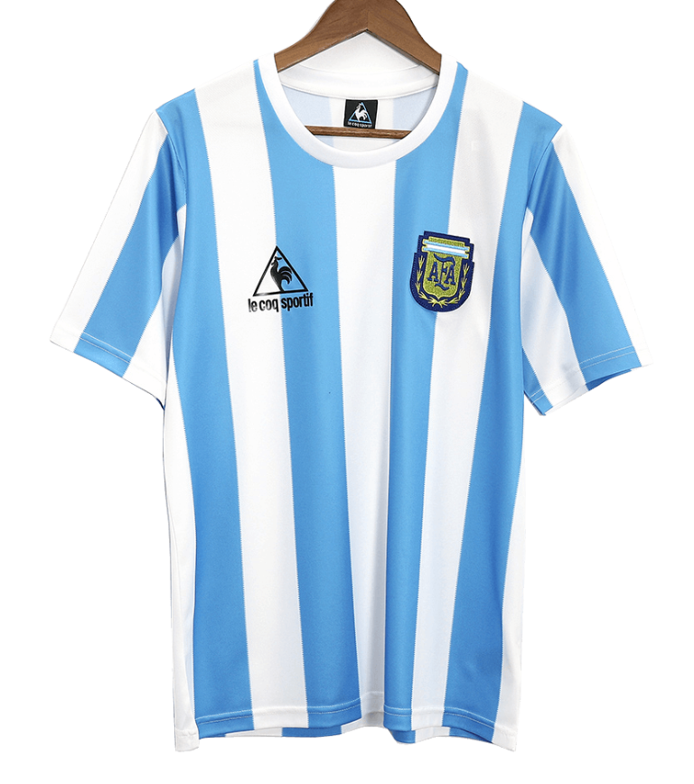 Argentina Retro Jersey Home World Cup 1986