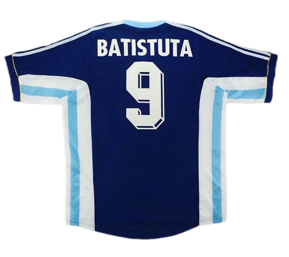 Argentina BATISTUTA #9 Retro Jersey Away World Cup 1998