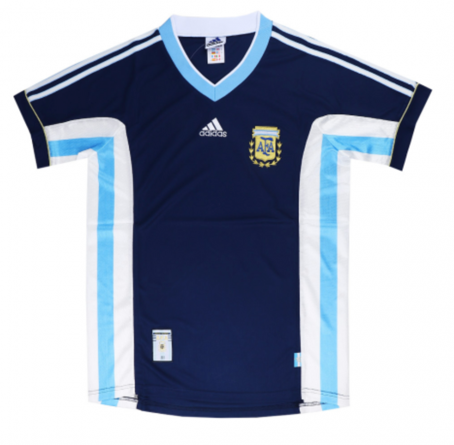 Argentina BATISTUTA #9 Retro Jersey Away World Cup 1998