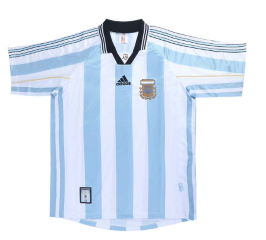 Argentina Retro Jersey Home World Cup 1998