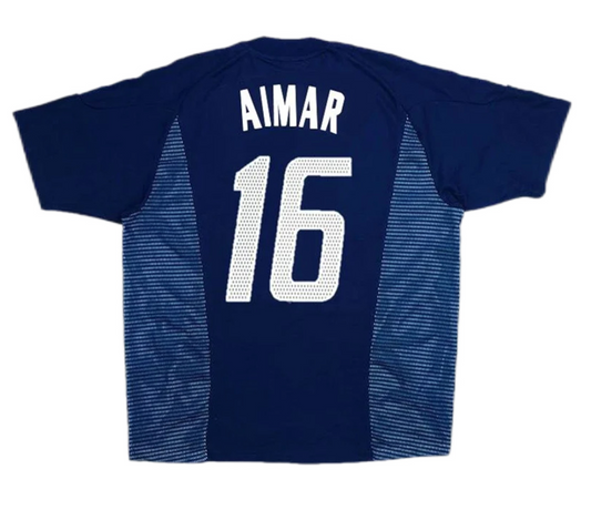 Argentina AIMAR #16 Retro Jersey Away World Cup 2002