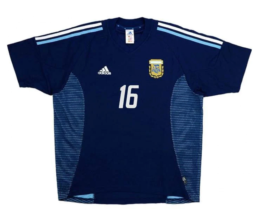 Argentina AIMAR #16 Retro Jersey Away World Cup 2002