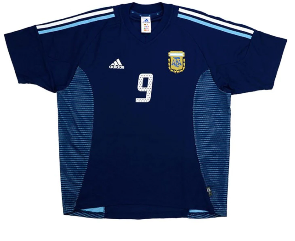 Argentina BATISTUTA #9 Retro Jersey Away World Cup 2002