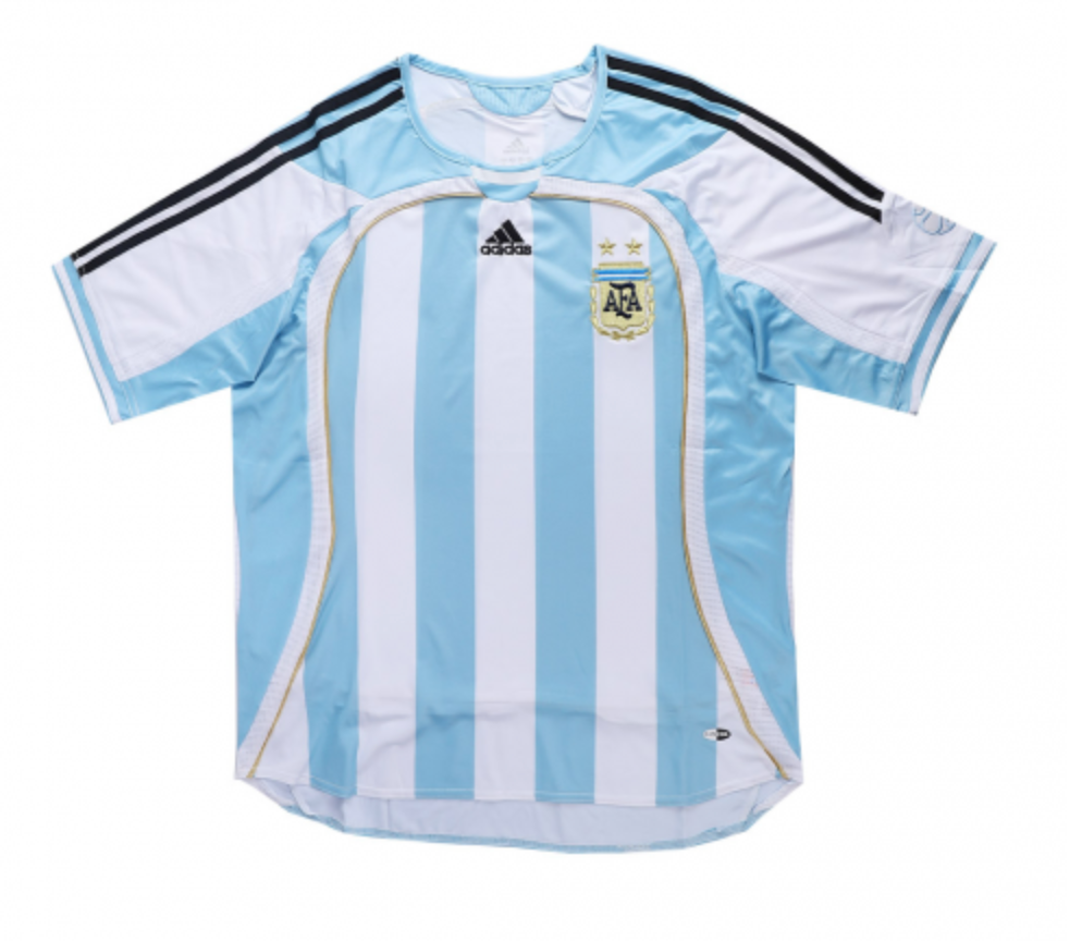 Argentina Messi #19 Retro Jersey Home World Cup 2006