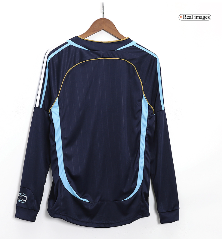 Retro Argentina Away Long Sleeve Jersey 2006