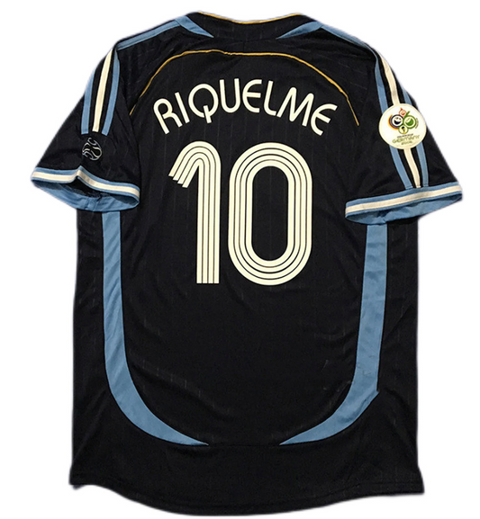 Argentina RIQUELME #10 Retro Jersey Away World Cup 2006