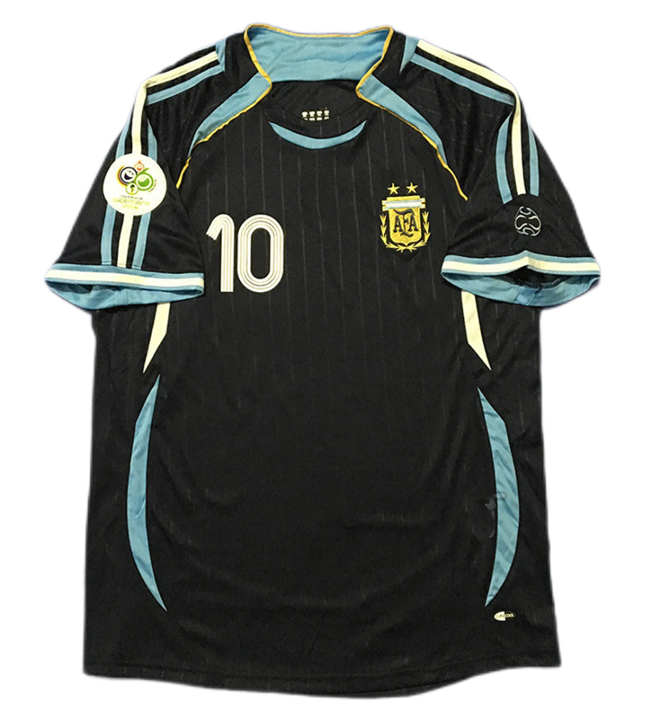 Argentina RIQUELME #10 Retro Jersey Away World Cup 2006