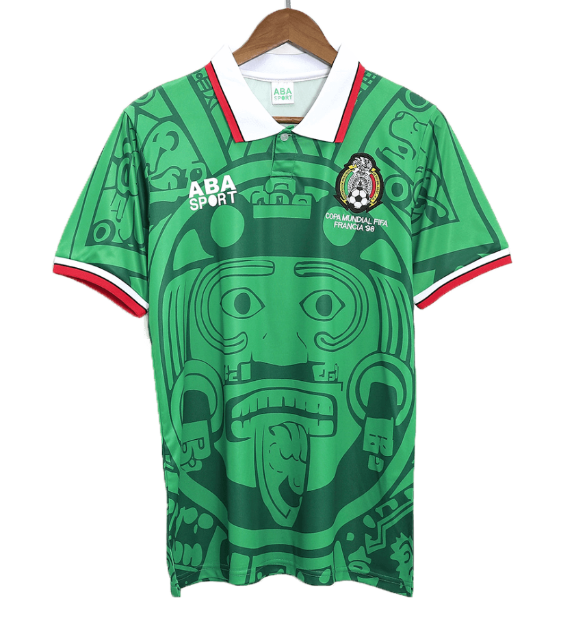 Mexico BLANCO #11 Retro Jersey Home Replica World Cup 1998