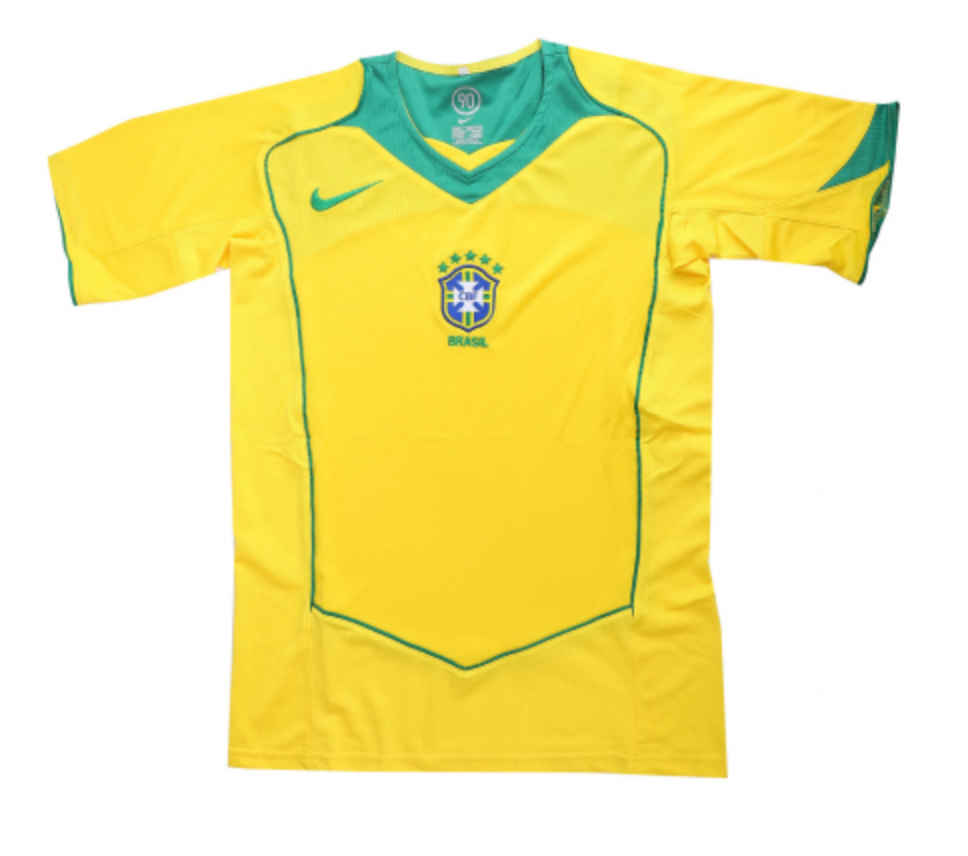 Brazil Retro Jersey Home 2004