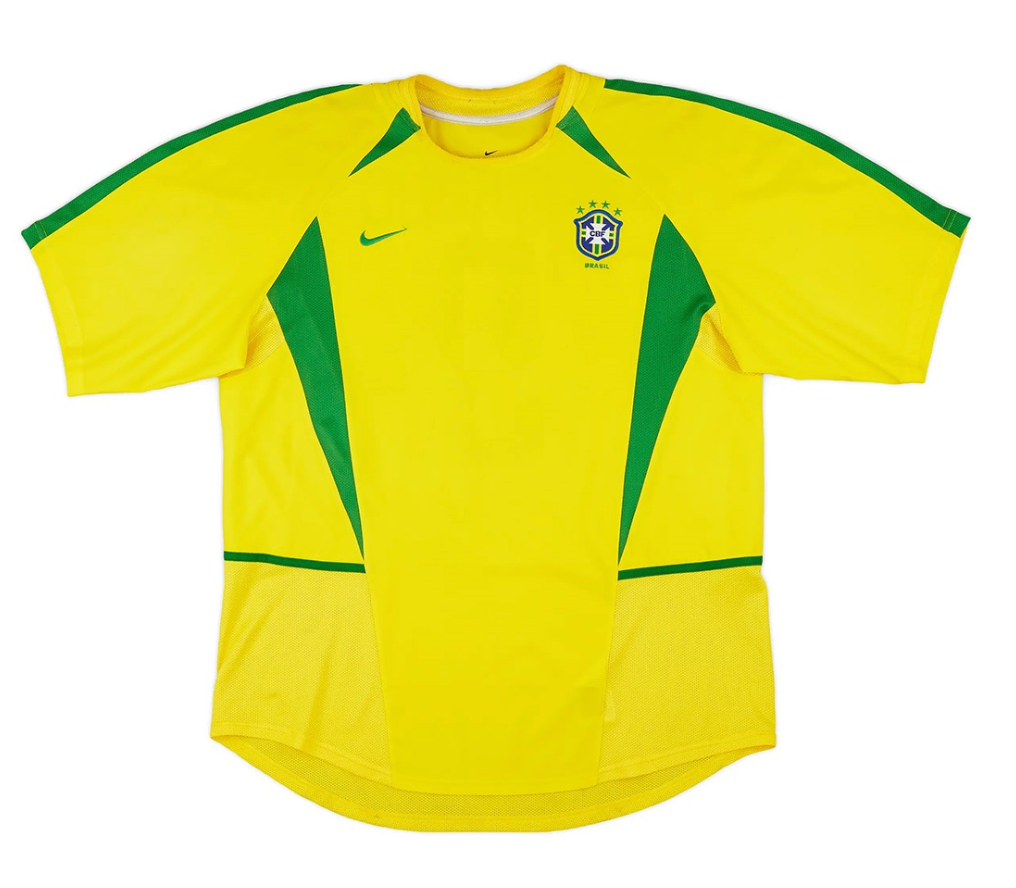 Brazil Retro Jersey Home World Cup 2002