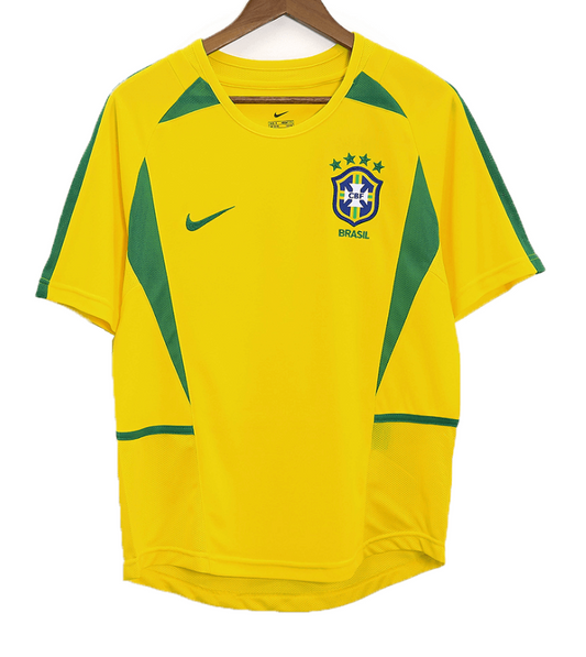 Brazil Retro Jersey Home World Cup 2002