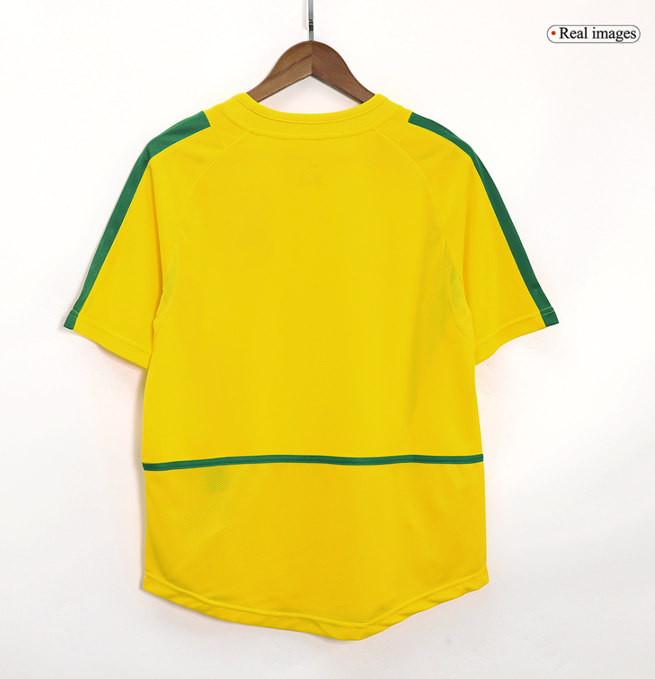 Brazil Retro Jersey Home World Cup 2002