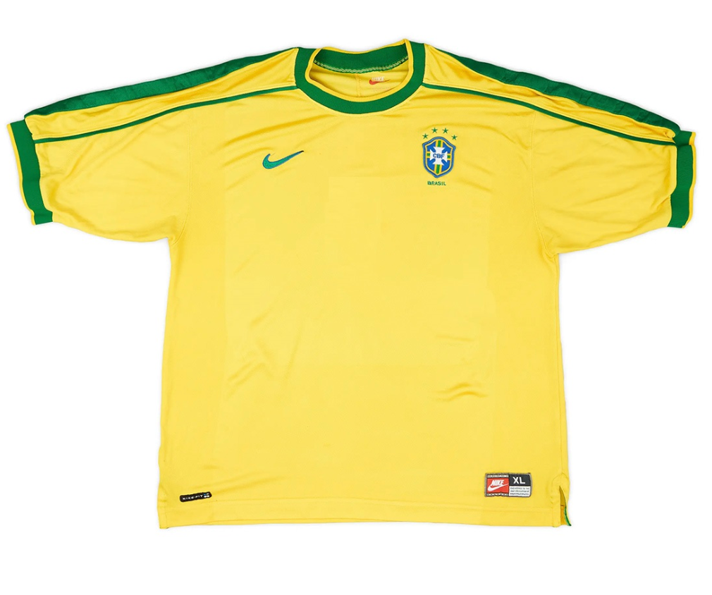 Retro Brazil Home Jersey World Cup 1998