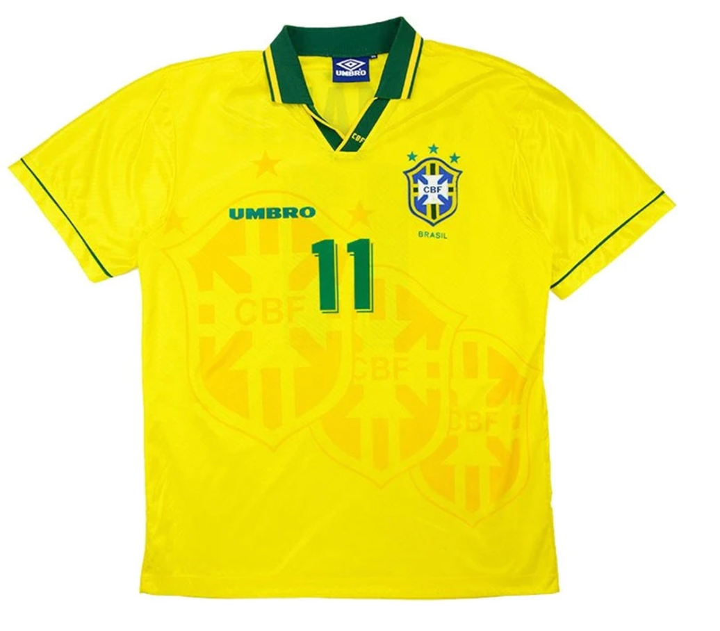 Brazil ROMÁRIO #11 Retro Jersey Home World Cup 1994