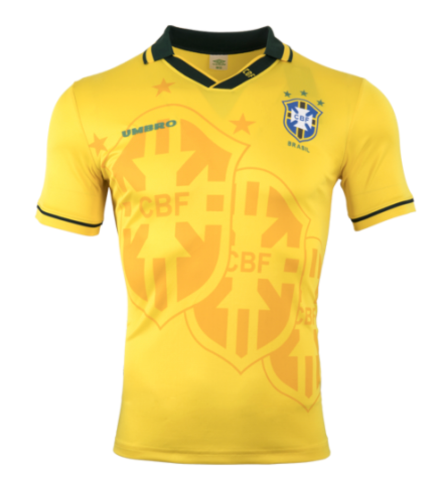 Brazil Retro Jersey Home World Cup 1994