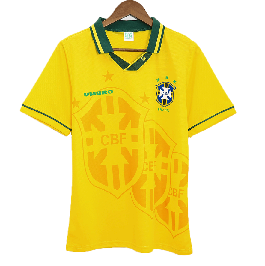 Brazil Retro Jersey Home World Cup 1994