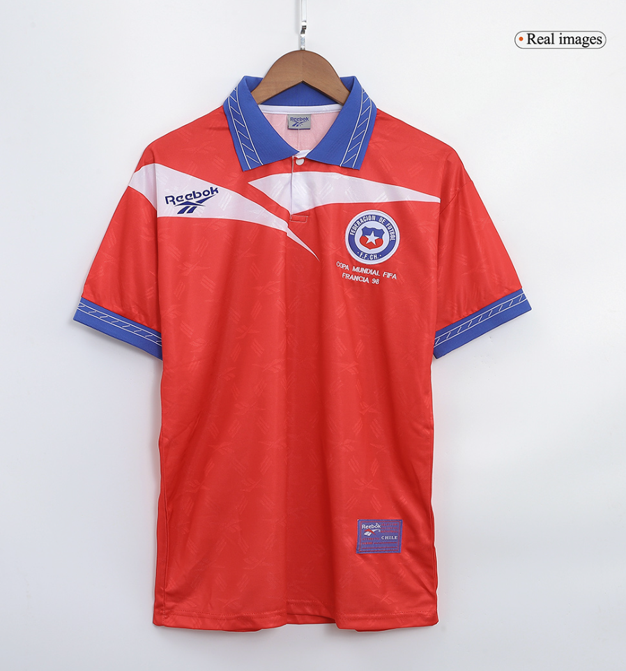 Chile Retro Jersey Home World Cup 1998