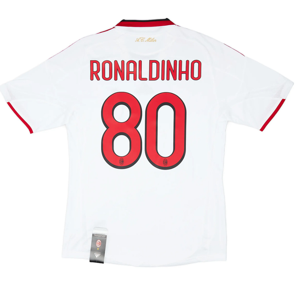 Ronaldinho #80 Retro AC Milan Away Jersey 2009/10