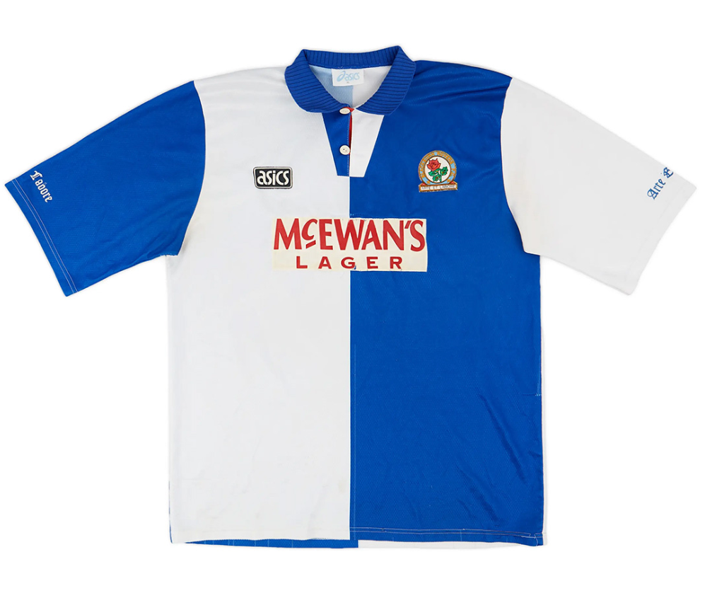 SHEARER #9 Blackburn Rovers Retro Jersey Home 1994/95