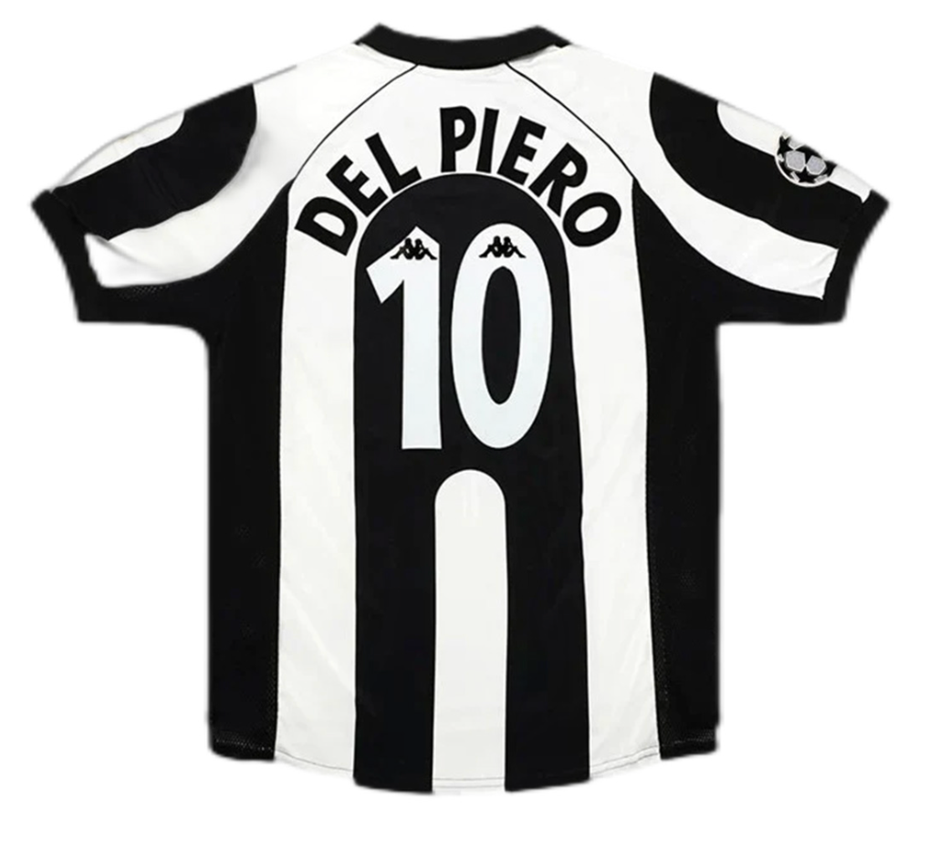 Del Piero #10 Juventus Retro Home Jersey 1997/98