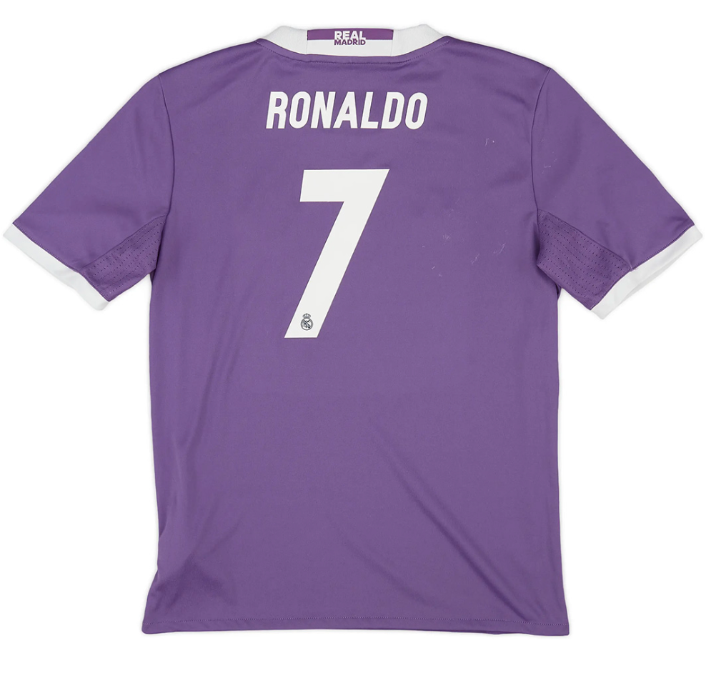 Ronaldo #7 Real Madrid Retro Jersey Away 2016/17