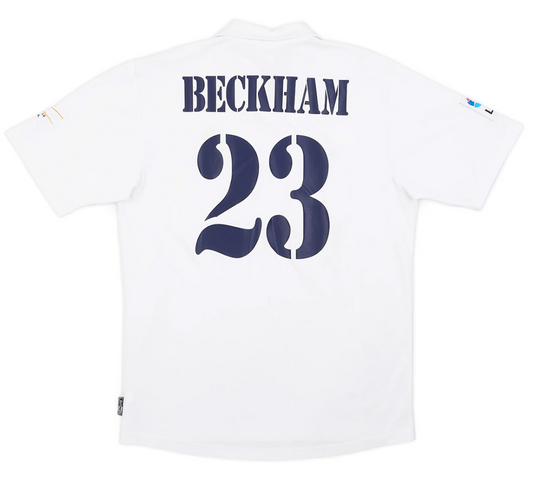 BECKHAM #23 Real Madrid Retro Jersey Centenary Home 2002/03