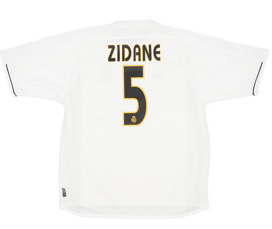 Zidane #5 Retro Real Madrid Home Jersey 2003/04