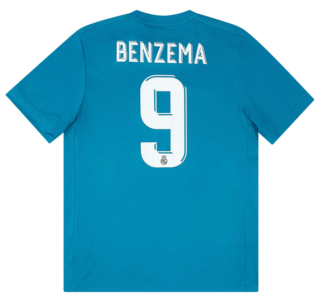 BENZEMA #9 Real Madrid Retro Third Jersey 2017/18