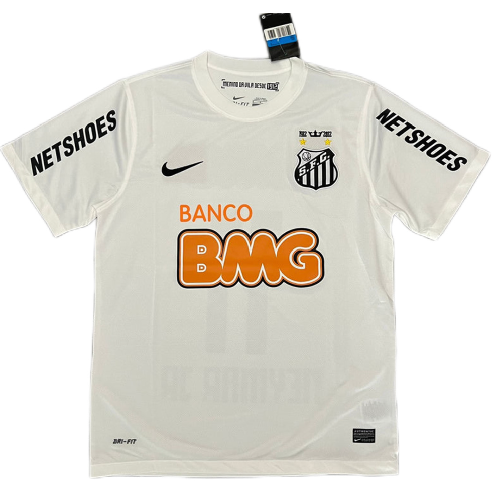 Neymar Jr #11 Santos FC Retro Jersey Home 2011/12