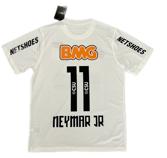 Neymar Jr #11 Santos FC Retro Jersey Home 2011/12