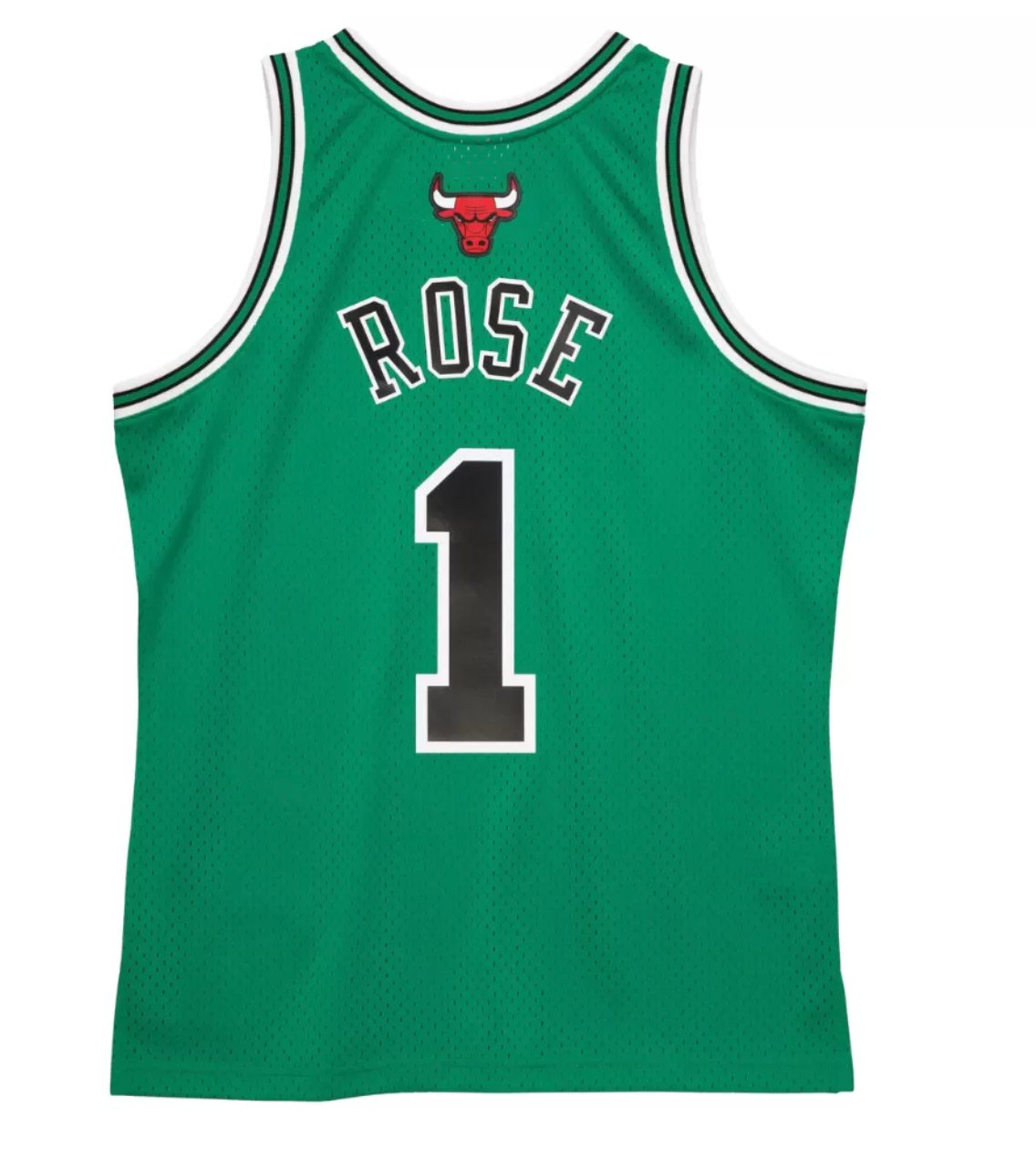 Chicago Bulls Derrick Rose #1 Green Throwback Jersey