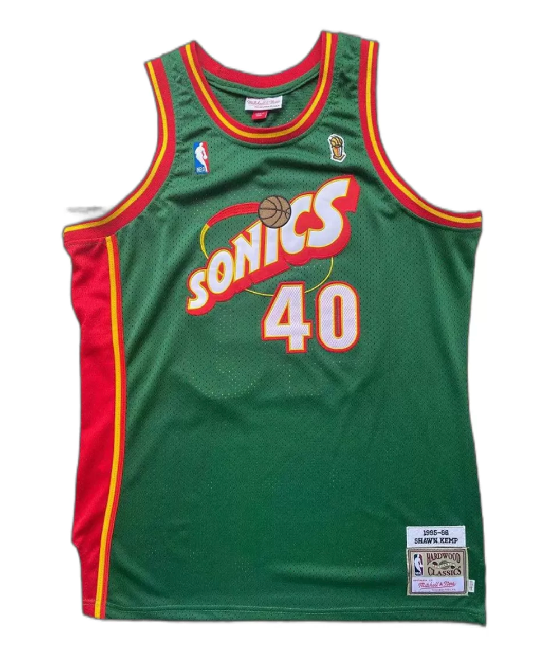 Seattle SuperSonics Shawn Kemp #40 Green Throwback Jersey