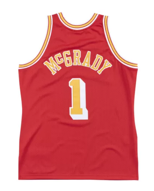 Houston Rockets Tracy McGrady #1 Red Throwback Jersey