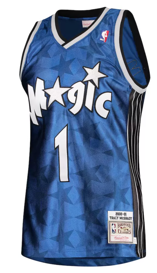 Orlando Magic Tracy McGrady #1 Blue Throwback Jersey