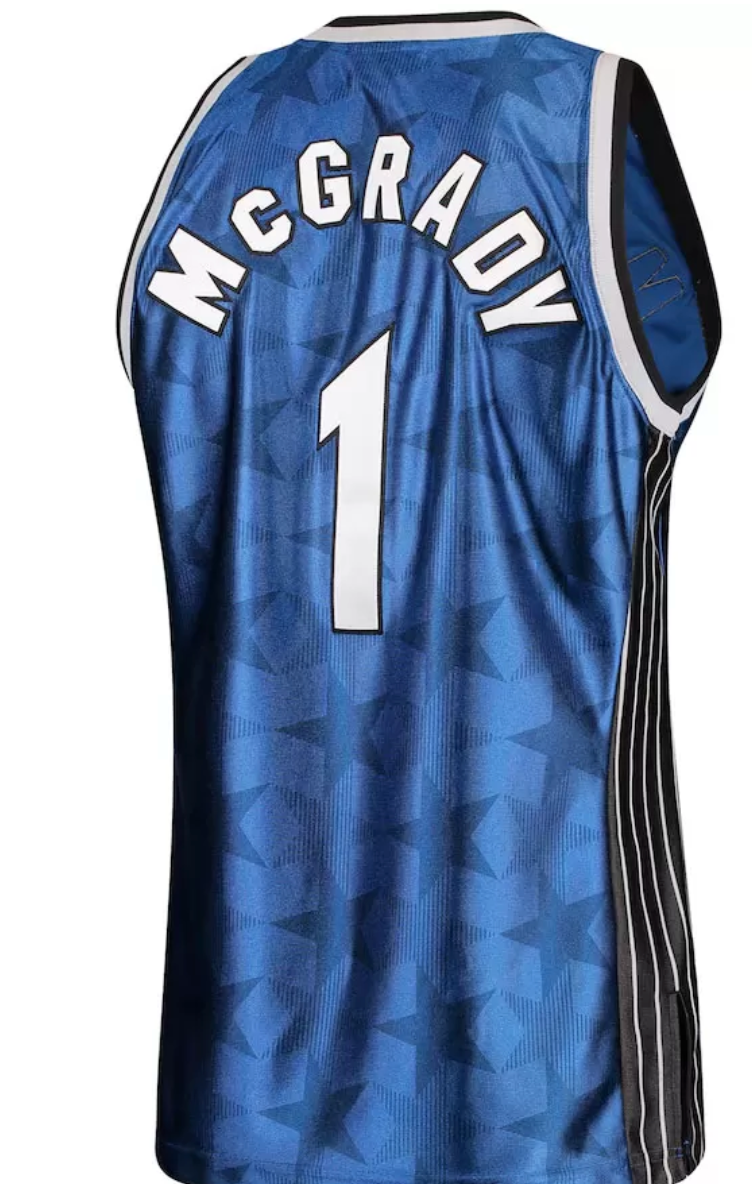 Orlando Magic Tracy McGrady #1 Blue Throwback Jersey